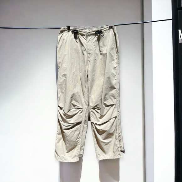 🌻Kangol Gorpcore Khaki Outdoor Gorpcore Pants w/ Hem Pulls Size Small - Picture 1 of 12